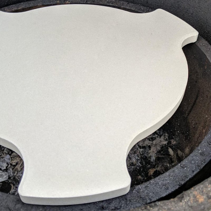 Hongso 17 5/8" Smokin' Pizza Stone for Char-Griller 6201 AKORN Kamado Grills, Heat Deflector Plate Setter for Char-Griller AKORN Kamado Models 16620, 26720, 06620, 6520, 6020 - Image 3